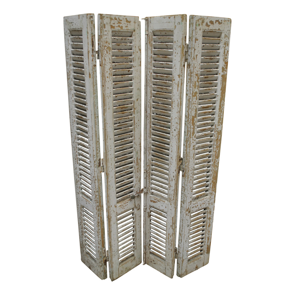 set antique French shutters 